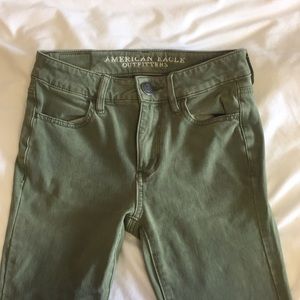 Olivia green high waisted pants